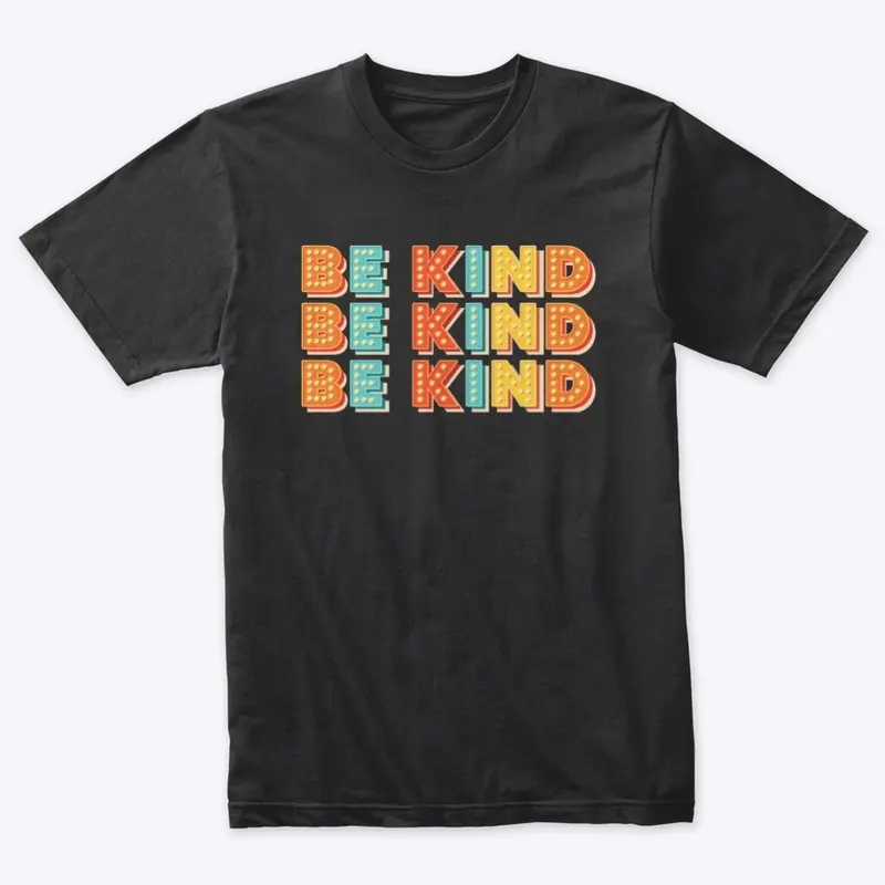 Be Kind Letter Print in Light